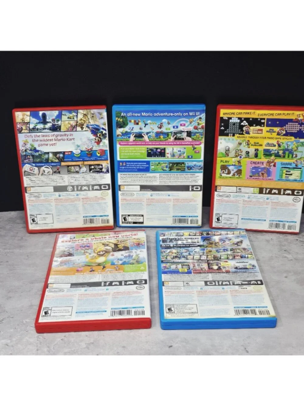 Wii U Mario Lot Games Maker 3D World Mariocart Super Mario Bros U Smash Bros CIB